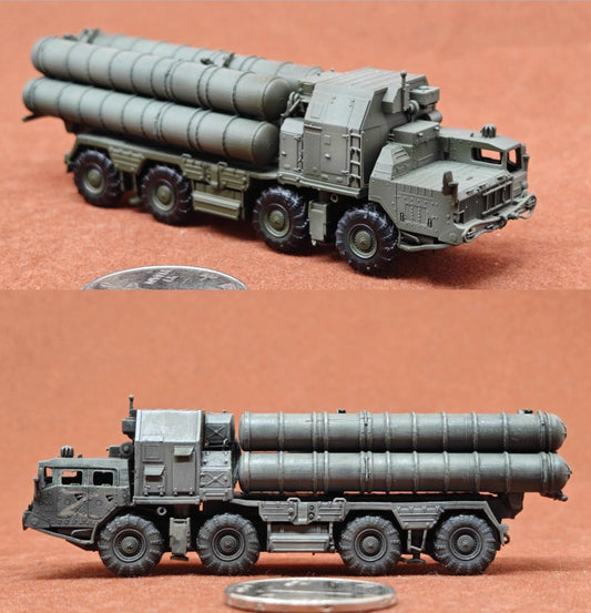 Handmade 1/144 Russian S300 Missile Truck Tank Model Finished Product