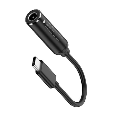 5.5*2.1 DC Female to USB Type C PD Charger Cable for USB C Speakers Headphone f