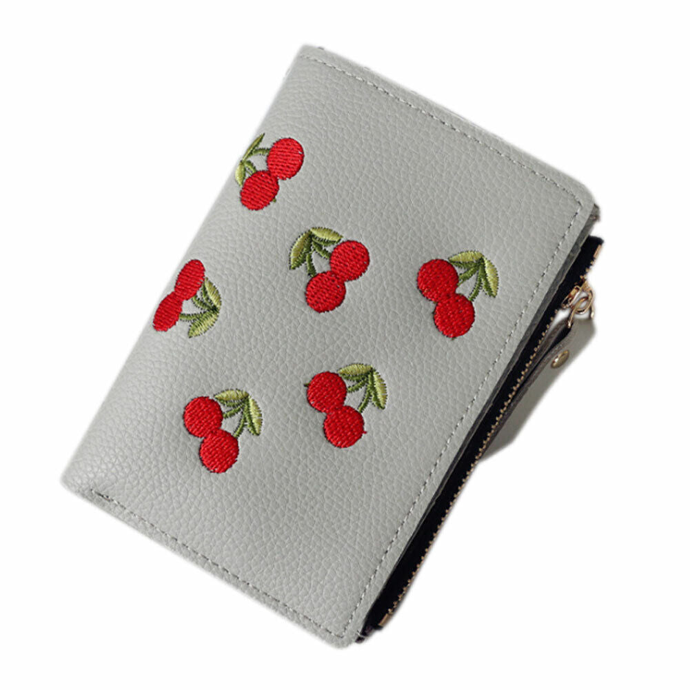 Women Wallet Coin Girl Purse Card Clmps Lady Holder Mini Cash Handbag PU Leather