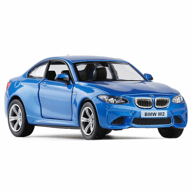 1/36 BMW M2 Model Car Metal Diecast Toy Vehicle Toys for Boys Kids Gifts Blue