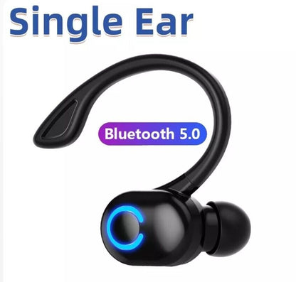 Bluetooth 5.2 Wireless Headset Driving Trucker Earbuds Noise Cancelling Earpiece