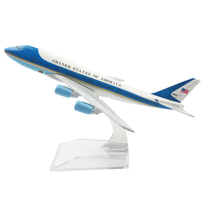 Air Force One 747 Special Plane Model 16cm Simulation Aircraft Aviation Model