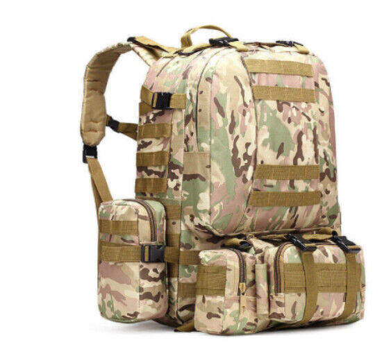50L Tactical Backpack Army Backpack Sport Bag Outdoor Hiking Camping Travel