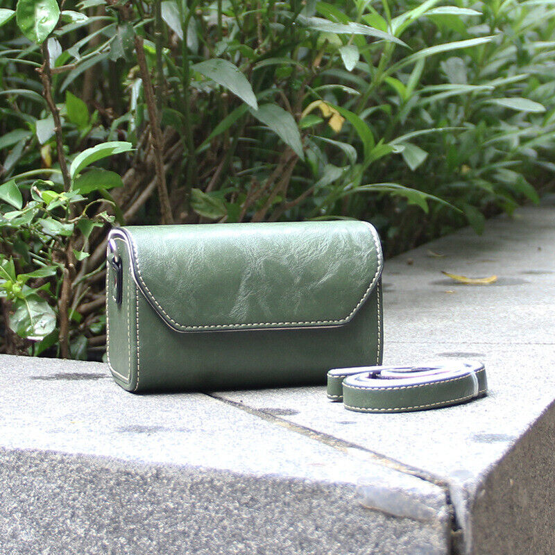 Retro Faux Leather Camera Bag Case Crossbody Shoulder Bag For Sony ZVE10