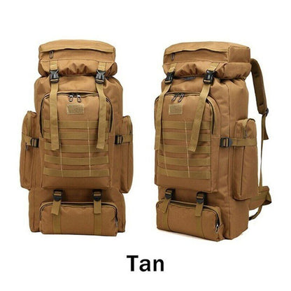 80L Backpack Army Hiking Camping Backpack Travel Outdoor Sports Climbing Bag