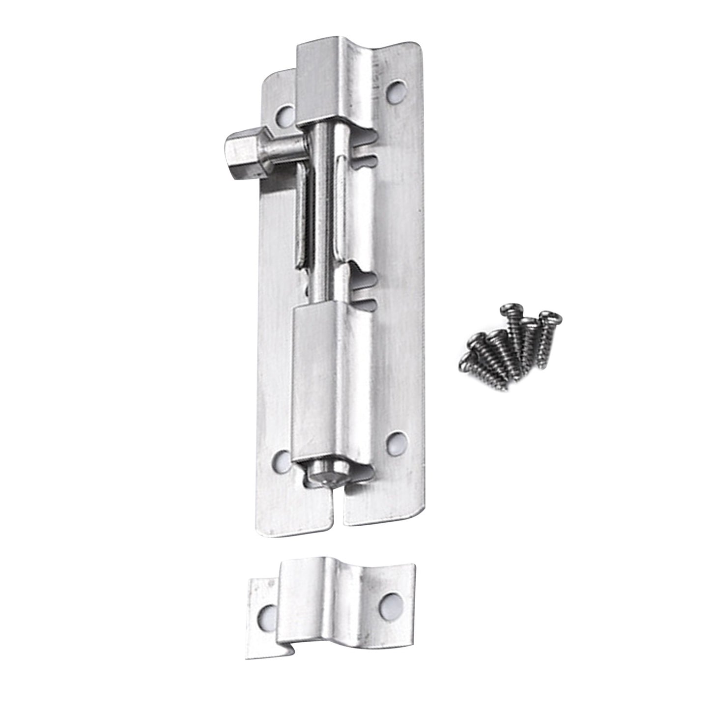 2/3/4/5" Stainless Door Latch Sliding Bolt Latch Hasp Staple Gate Safety Lock