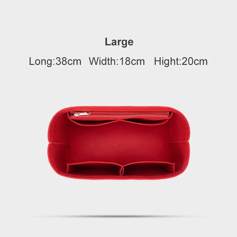 Make up Organizer Felt Cloth Handbag Storage Insert Bag Traveling Cosmetic Bags