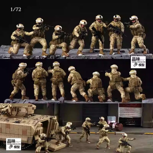 1/72 US Marine Corps 7 Soldier Model