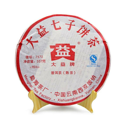 2009 Dayi Shu Puer Tea Cake TAETEA 7572 Ripe Pu-erh Tea 357g