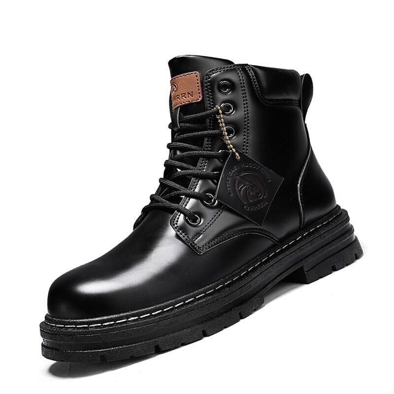 Boots Men Leather Snow Boots Man Shoes Outdoor Ankle Boots Men's Sneakers
