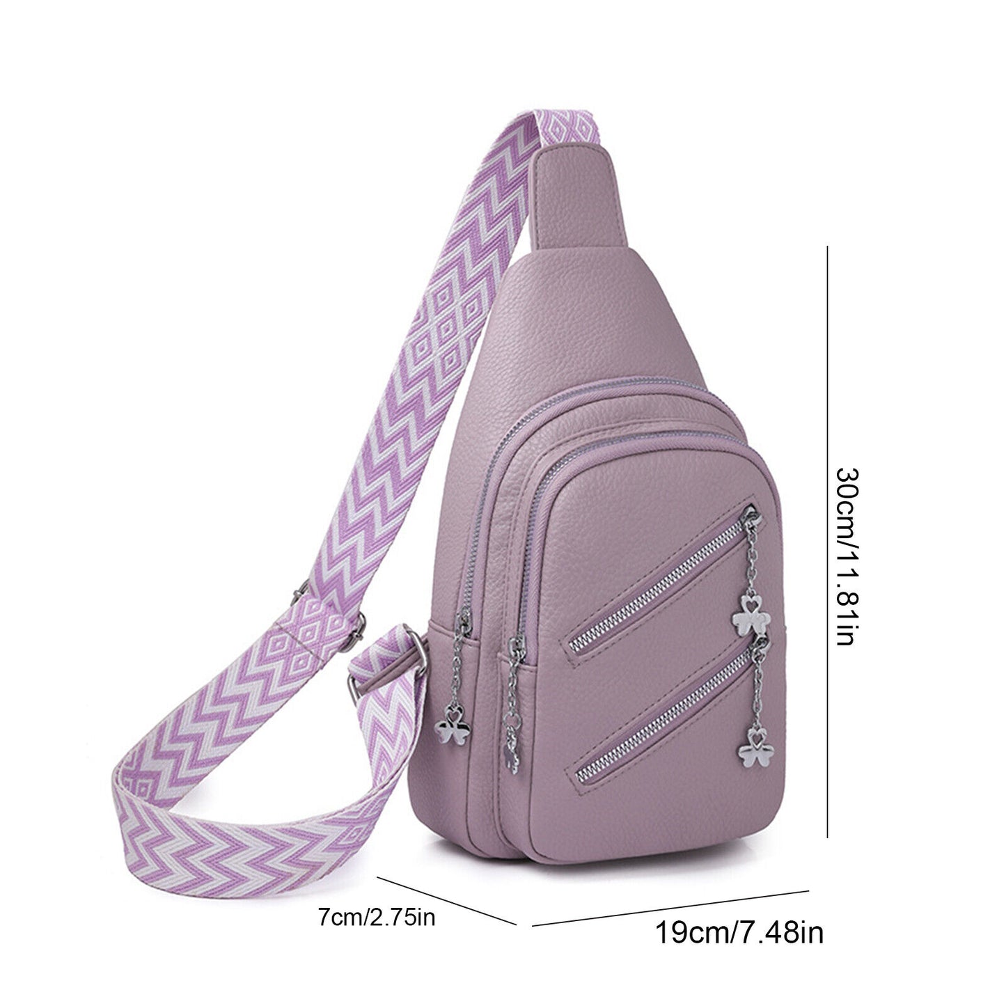 Small Sling Backpack for Men Women Chest Bag Hidden Anti-Theft Pocket Crossbody