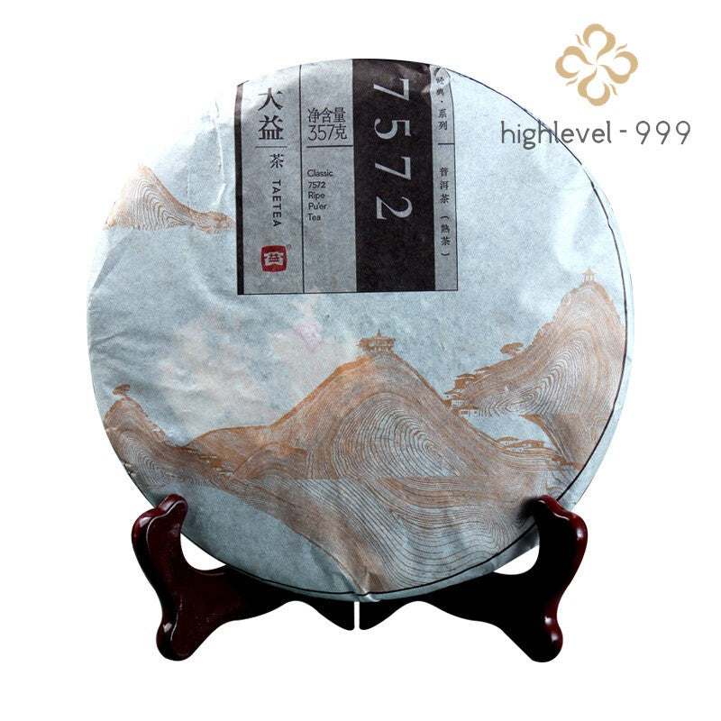 2014 Classic 7572 Ripe Pu'er Tea Menghai Dayi Puer Tea Cake TAETEA Pu-erh 357g
