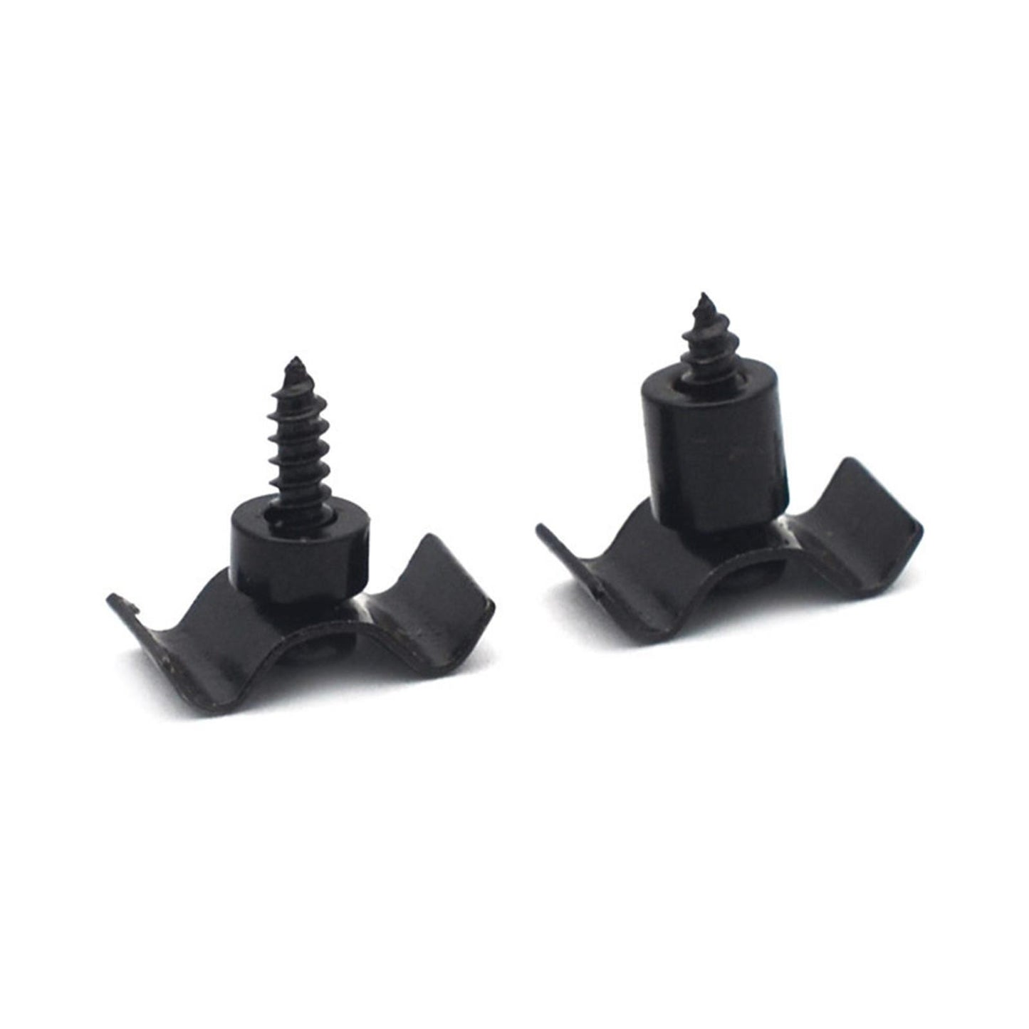 2 Sets Black Guitar String Trees Retainer Guides w/ Screws Kit for Guitar Bass;