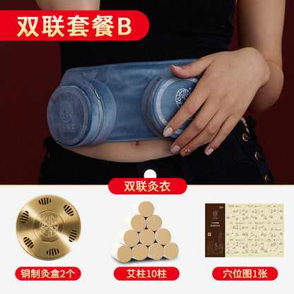 Moxibustion Box Portable Moxa Box Pure Copper Portable Smokeless Wormwood Pot 艾灸