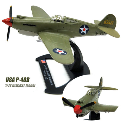 USA P-40B 1/72 diecast plane model aircraft AVIONES