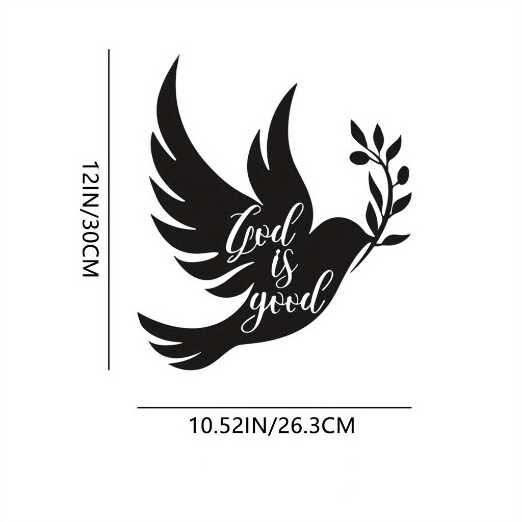 1pc Dove Of Peace Olive Branch Metal Wall Art – Olive Branches Peace white Dove