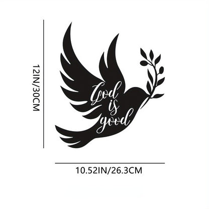 1pc Dove Of Peace Olive Branch Metal Wall Art – Olive Branches Peace white Dove