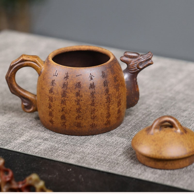 Yixing Zisha Teapot Original High-Fired Duan Clay Soaring Dragon Qinquan Tea Pot