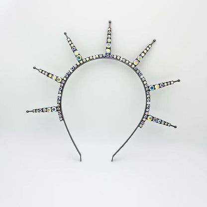Women Headbands Gothic Goddess Crowns Spiked Halo Wicca Festival Party Headpiece