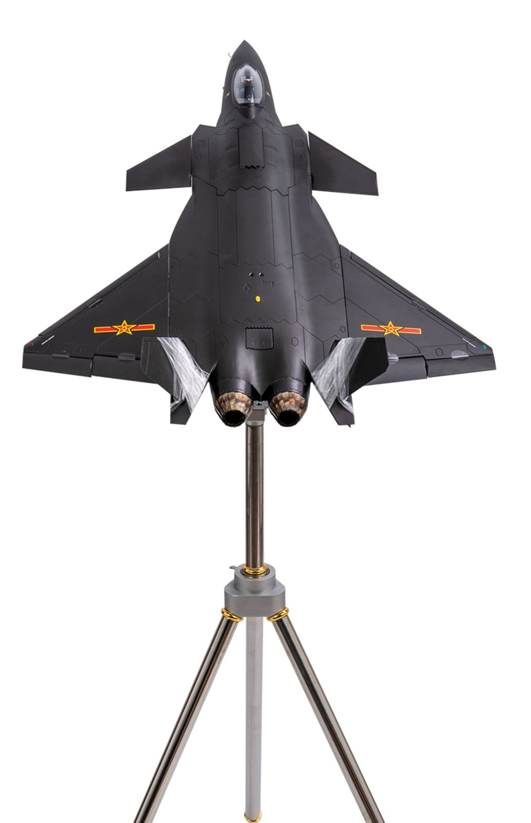 1:20 110CM CHINA J-20 Stealth Fighter Jet Plane Diecast Military Airplane Model