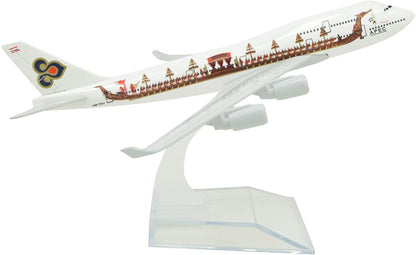 1:400 16cm B747 Thai Airways Dragon Boat Painting Metal Airplane Model Plane Toy