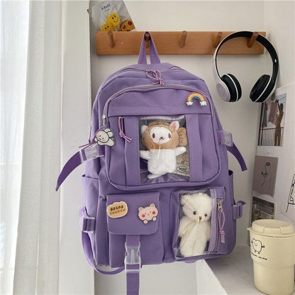 Women Backpack High School Student School Bag Girl Backpack Laptop Book