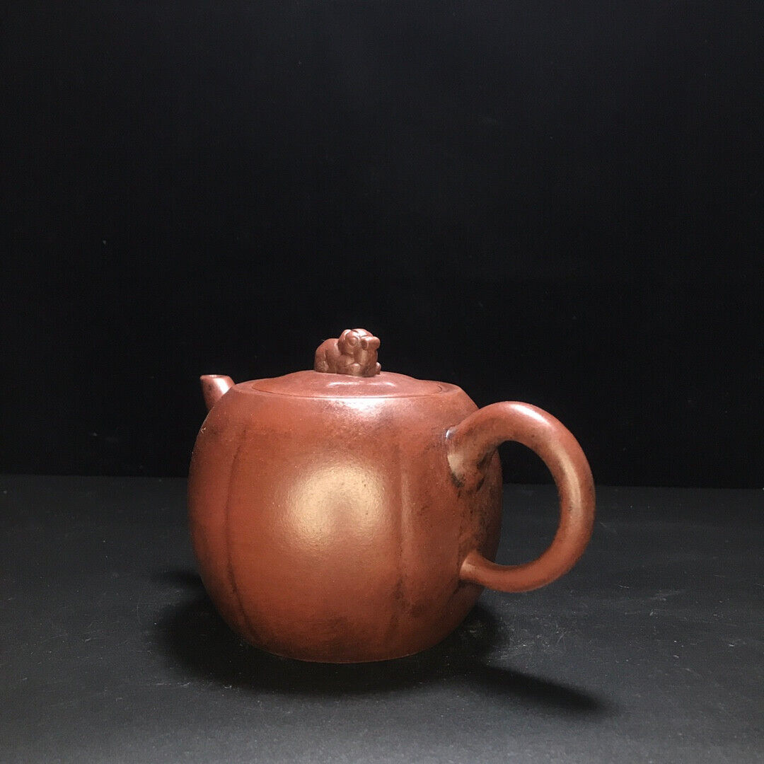 Chinese Yixing Zisha Clay Handmade Exquisite Teapot （狮圆 底款：顾景舟）