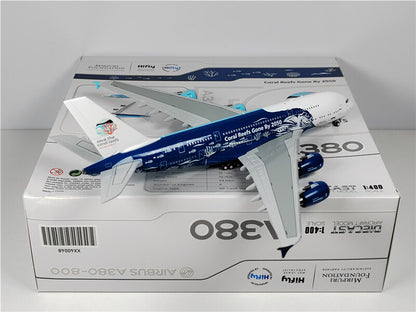 JC Wings Portugal HiFly FOR AIRBUS A380 9H-MIP 1:400 Aircraft Pre-built Model