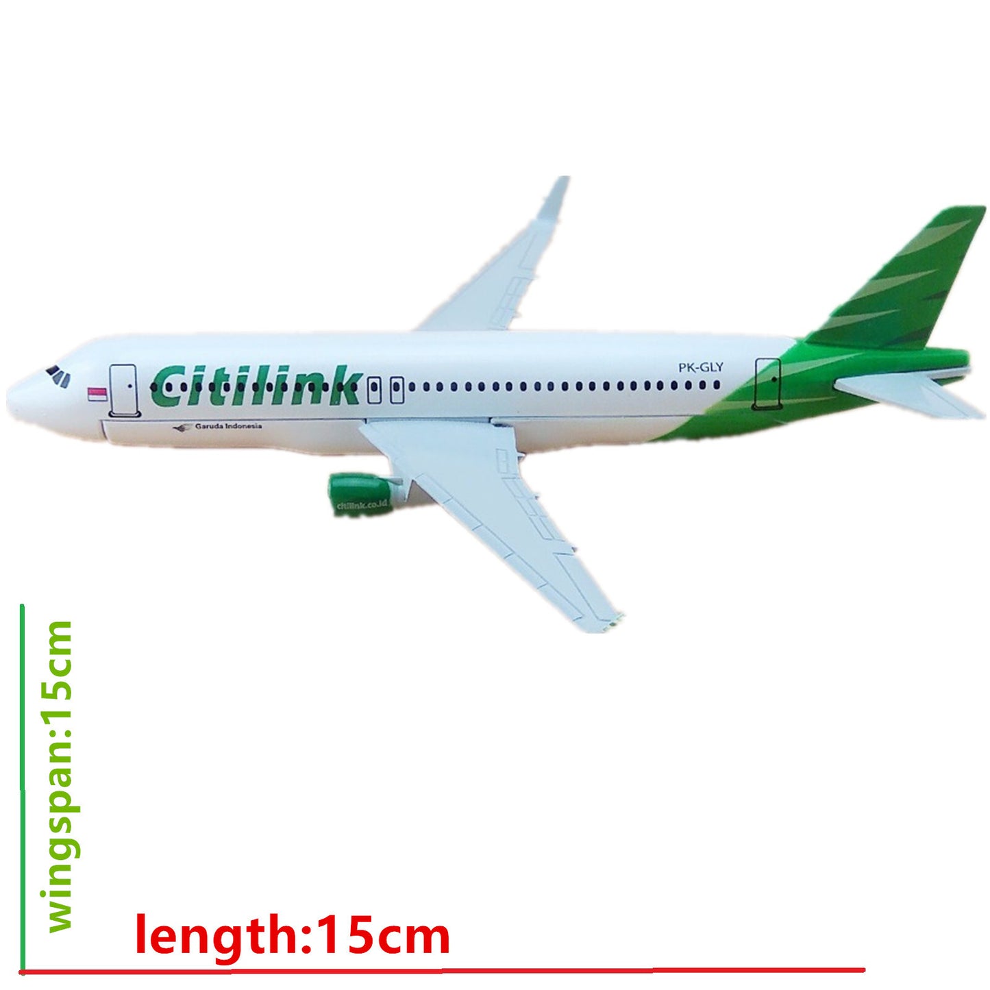 1:400 15cm Aircraft Indonesia Citilink A320 Alloy Plane Model Airplane Ornaments