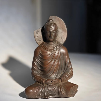 6.4" Guatama Buddha Statue Meditation Buddhism Zen Ornament Shine Home Decor