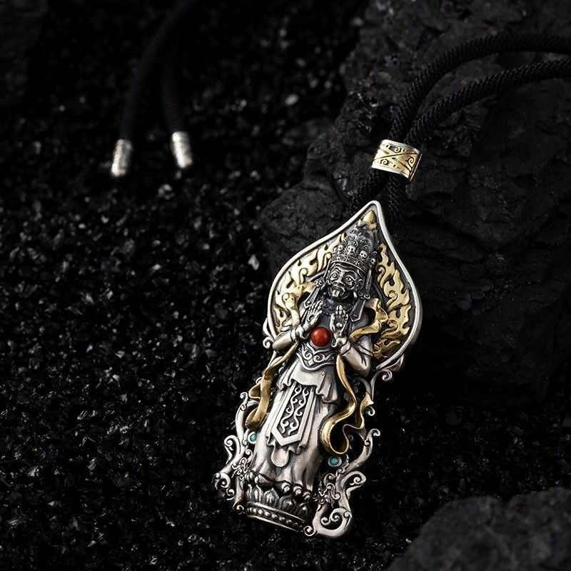 Handmade Pendant Necklace Unisex Jewelry Karma Amulet Spiritual Rebirth Symbol