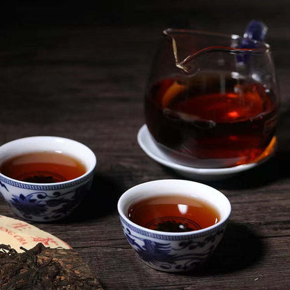357g Laobanzhang Puerh Tea Cake Menghai Yunnan Ripe Pu-erh Black Tea