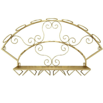 Wine Holder Rack Bottle Wine Bottle Display Rack Glassware Storage Shelf Whiskey