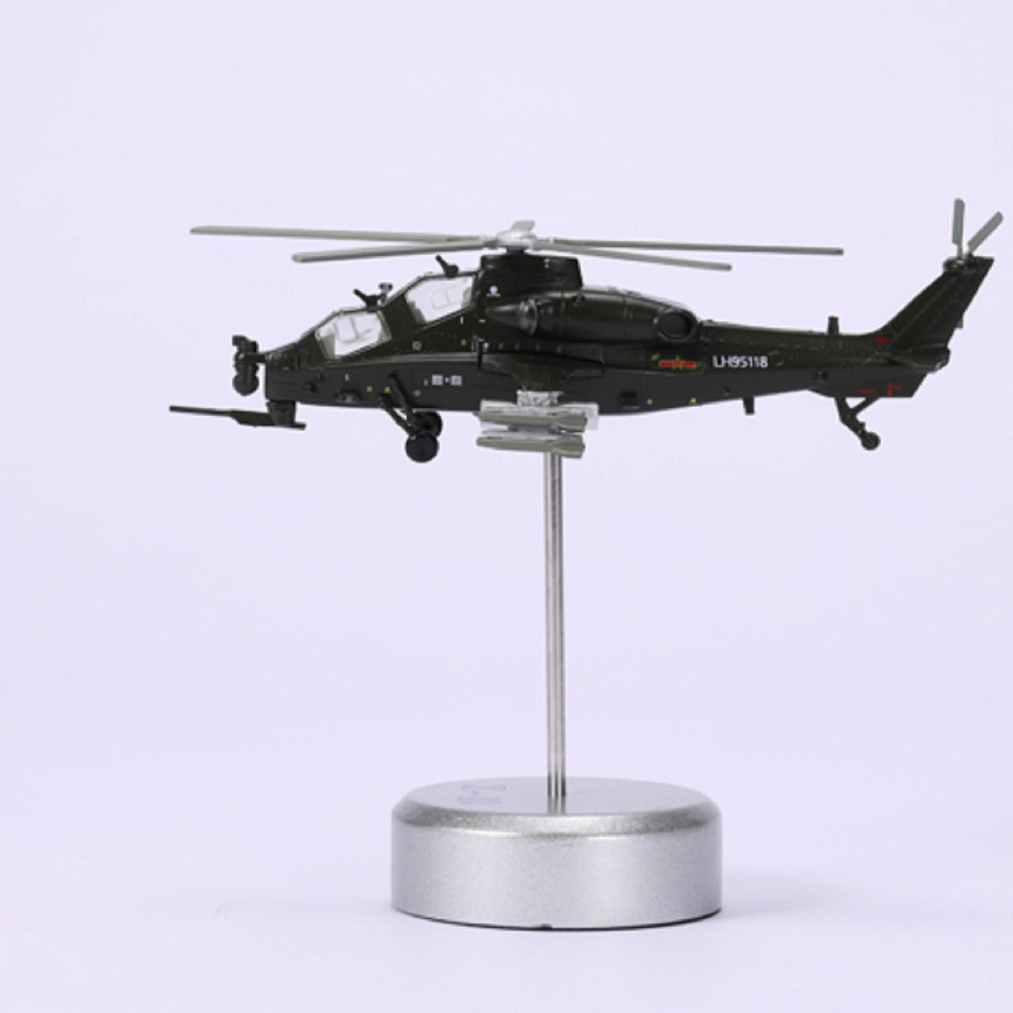 1/100 Chinese Armed WZ-10 Helicopter Model Military Plane Collection Souvenir G
