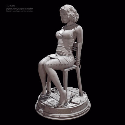 H/75mm resin figure model Female spy black widow 3D print Unassembled Unpainted