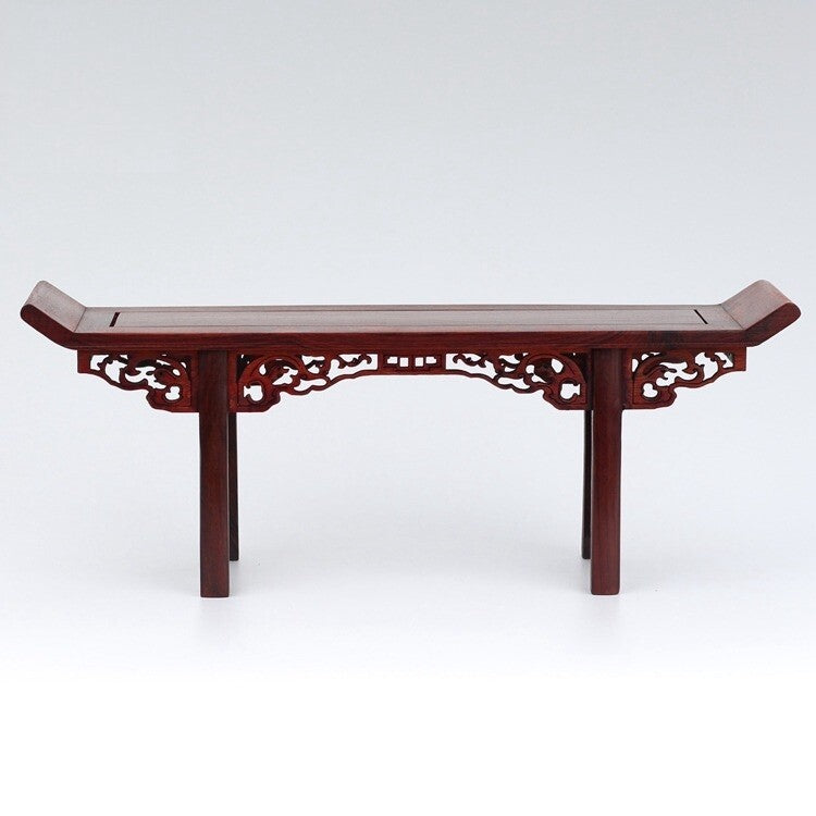 11" Long Rosewood Rack Miniature Shelf Stand Pot Bonsai Table Display Base Decor