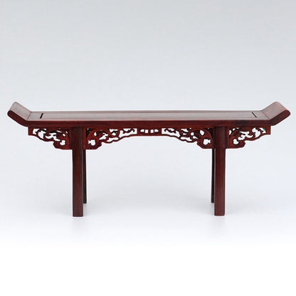 11" Long Rosewood Rack Miniature Shelf Stand Pot Bonsai Table Display Base Decor