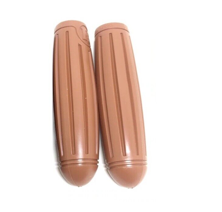 Retro Vintage Bike Grips 11-12cm Rubber Comfortable Non-Slip Bicycle Handlebars