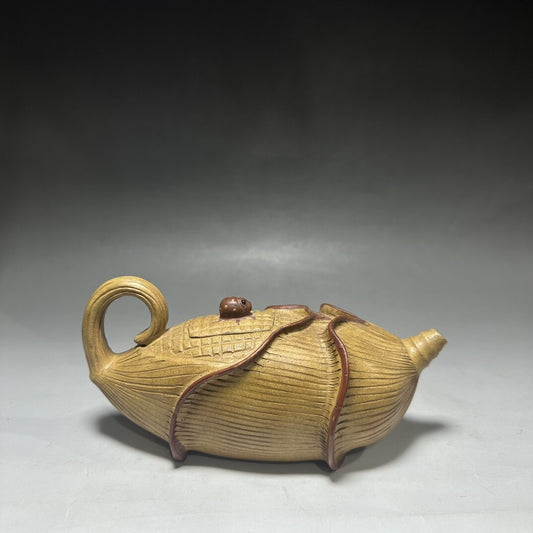 Collection Chinese Yixing Clay Exquisite Corn Shape Zisha Teapot Ceramic Tea Set