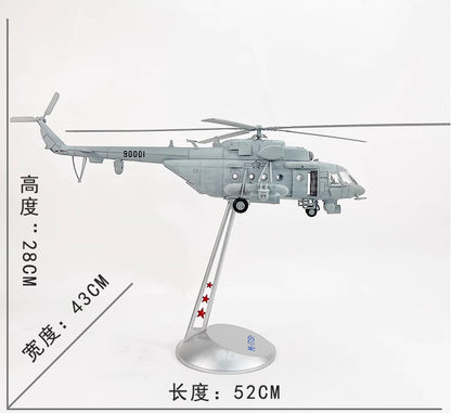 1:48 China Army Mi-171Sh Military Transport Aircraft Helicopter Diecast Model