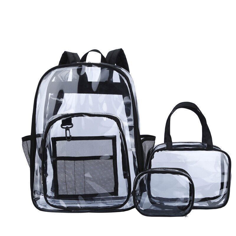 Transparent PVC Set Bag Backpack Unisex Backpack Backpack Couple Bagback