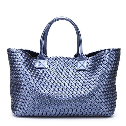 Woven Handbags Women Weave Hand Shoulder Lady Shopping Basket Bag