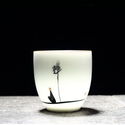 China Cup Under Glaze Porcelain Master Cup 150ml Ceramic Kungfu Cup Tea Tea New