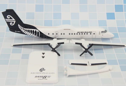 26CM 1:100 Risesoon Air New Zealand Dash 8-300 Aircraft ABS Plastic Plane Model
