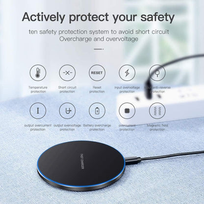 Wireless Fast Charger Charging Pad Dock For Samsung Phone Android Cell Phone Lot