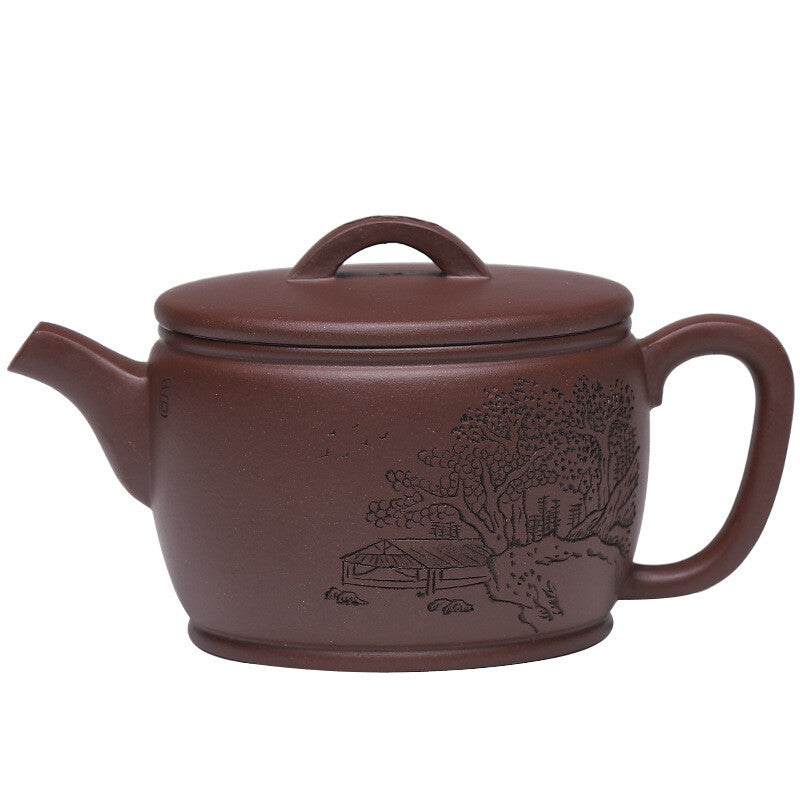 190ml True Yixing Zisha Marked Clay Tea Pot 10 Infuser Holes Handmade Hanwa Pot