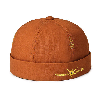 Hip Hop Hats Summer Hats Beanie Hat Skullies Cap Brimless Street Solid Color