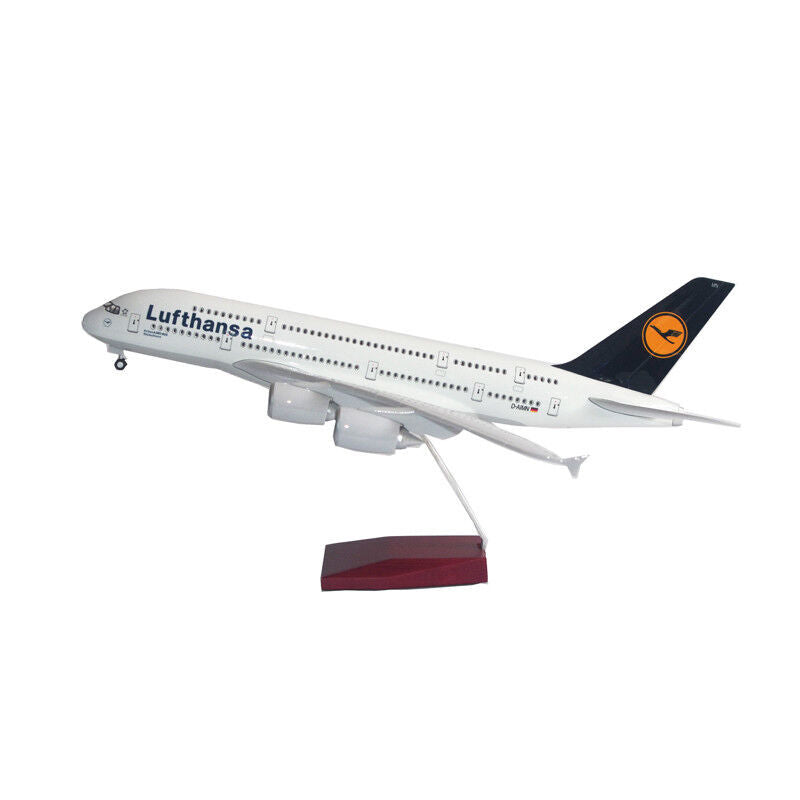 1:160 46CM Luftansa AIRBUS A380 Passenger Airplane Landing Gear Resin Model