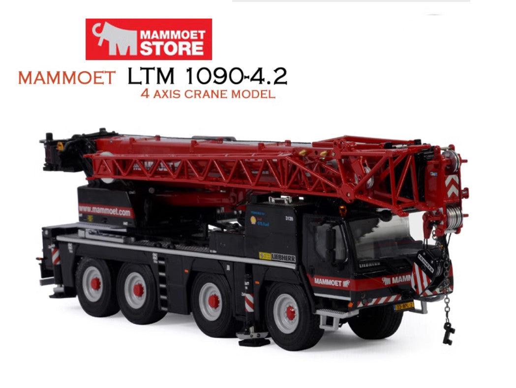 1:50 LIEBHERR LTM1090-4.2 Crane Machine Construction Equipment Diecast Model