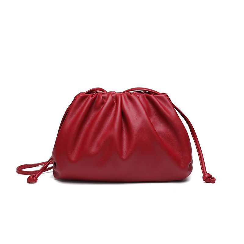 Polyester Pouch Dumpling Cross body Bag Cloud Handbag Soft Clutch Shoulder Purse